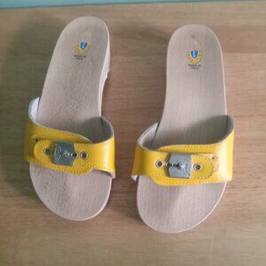 Vintage Dr. Scholl's Wooden Sandals